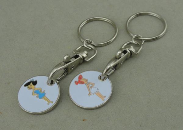 Market Trolley Keyring Die Casting Supermarket Trolley Tokens Brass Material