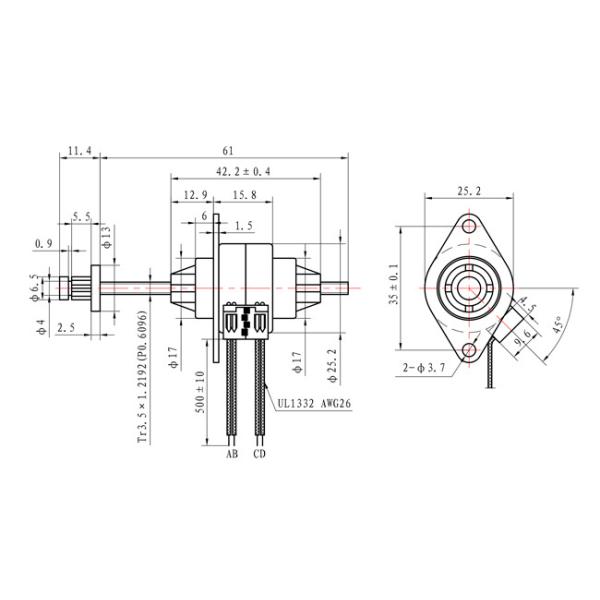 Линейный постоянный магнит шаговой мотор 280g.cm 4 провода 12V для оборудования красоты