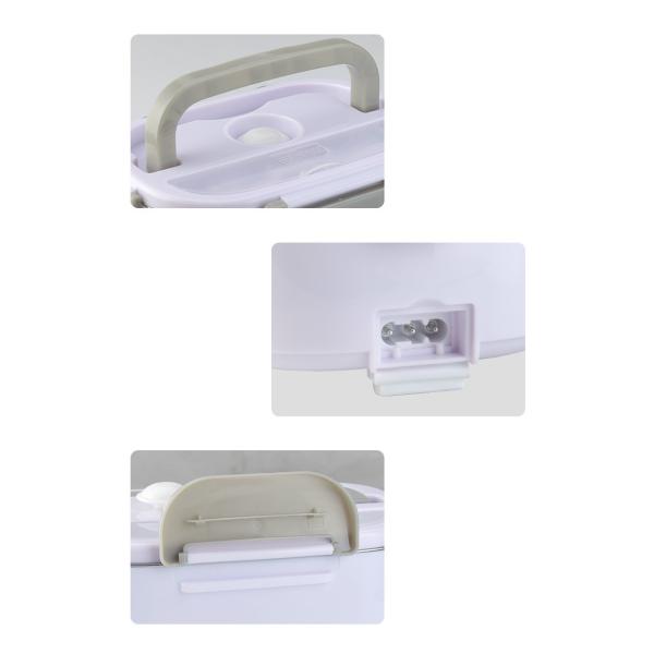 1.5L Capacity Stainless Steel Electric Food Warmer Lunch Box For Your On-the-Go Meals