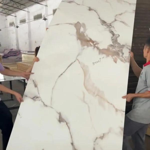 WPC Glossy Solid Board Wood Veneer Marble Bamboo Charcoal Carbon Crystal Plate Wall Panel