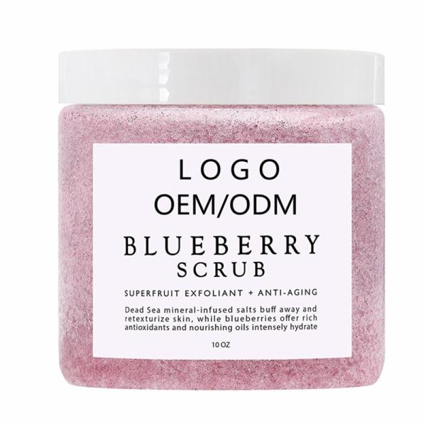 Blueberry Skin Care Body Scrub , Detoxifying Lightening Body Scrub Fit All Skin