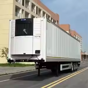 High Strength Steel Double Circuit Brake System 3 AXLE REFRIGERATED VAN SEMI TRAILER