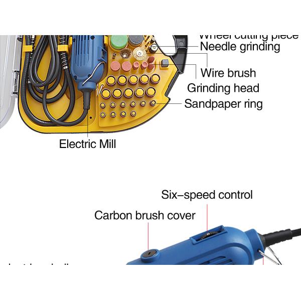 мини электрическая шлифовальная машина 211пкс полируя 8000-33000р/мин