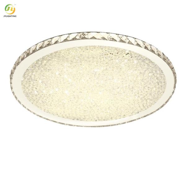 JYLIGHTING Ronde simple salon moderne lumineux luxe maison romantique Led lampe de plafond de cristal
