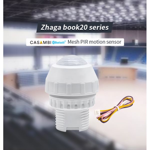 Zhaga book20 based CASAMBI BLE mesh PIR motion sensor, 0~10v output, with enhanced highbay detection up to max.17m