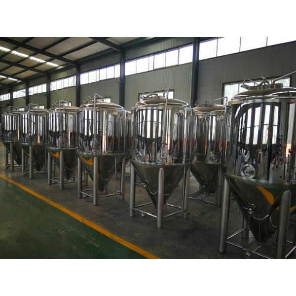 500L Three Vessels Small Brewery Equipment Steam Heating SS304 Materials