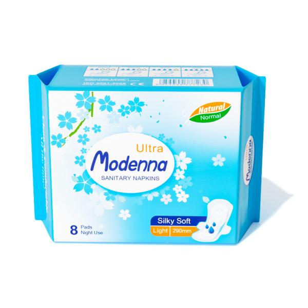 Vente à chaud Les femmes en coton serviettes hygiéniques Pad en gros Super absorbant