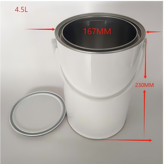 Big Mouth 10L 18L 20L Metal Tinplate Pail Empty Barrel Cans for Paint Putty Chemicals