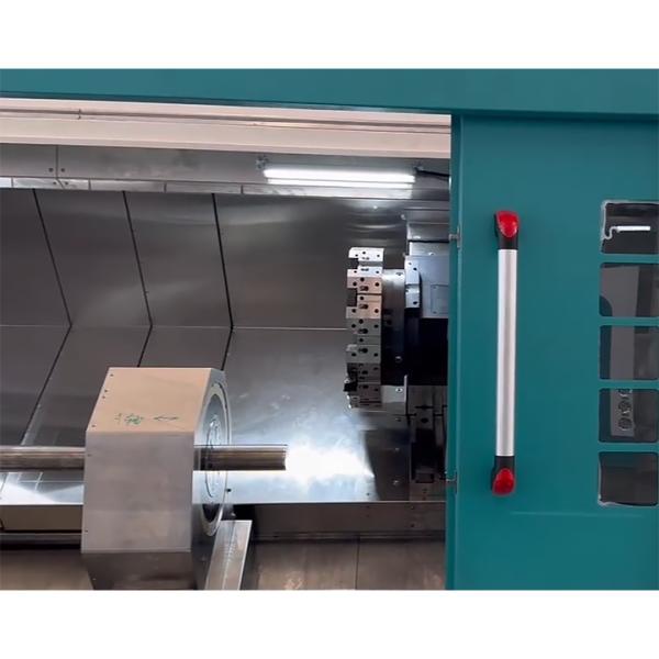 Tornos Dobles Torno Fresadora CNC Doble Husillo Procesamiento de Piezas Largas y Tubos Largos