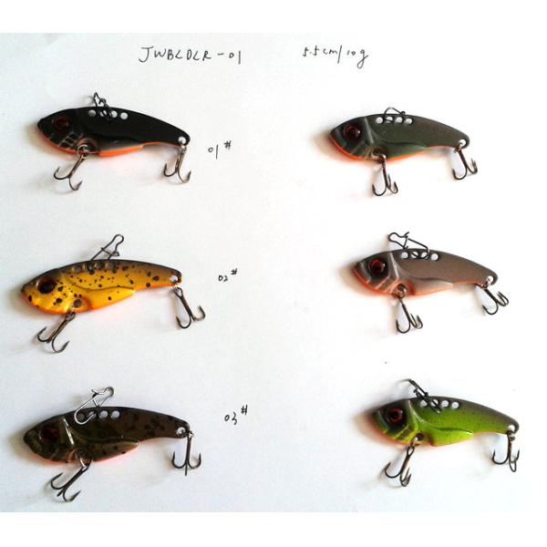3.8cm/3g 4.5cm/7g 5.5cm/10g Blade metal fishinglure/sinking metal vib fishing lure /hard fishing lure