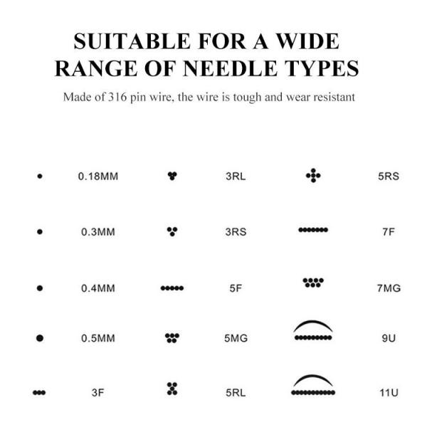 жемчуг черноты макияжа 8W 50Hz постоянный совсем в одном наборе татуировки машины татуировки профессиональном
