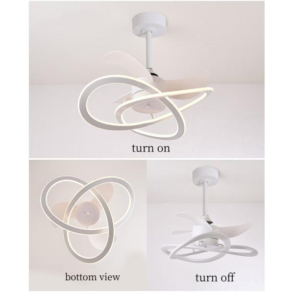 Современные простые регулируемые молчаливые света потолочного вентилятора живущей комнаты столовой светов вентилятора