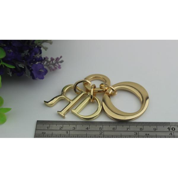 Bag hardware accessories metal jewelry pendants gold & gunmetal small letters hanging charm