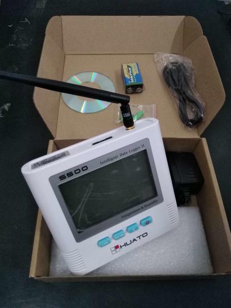 Grande registador da temperatura da G/M da exposição do LCD a pilhas com sensor incorporado