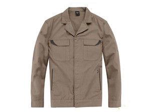 Cotton / Polyester Men's Work Coats Jackets , Custom Women's Embroidered Workwear