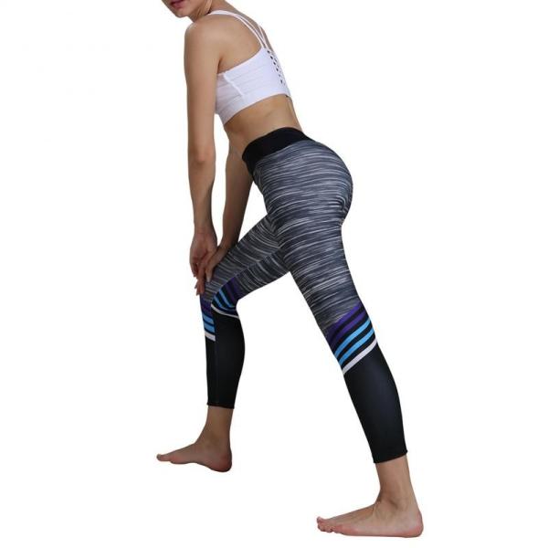 Zebra Print Yoga Pants High Waist Women Fitness Energy Seamless Push Up Calf Length Pants