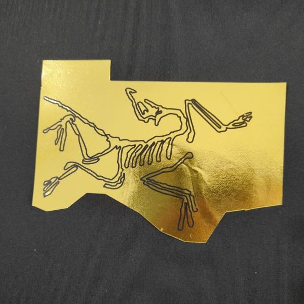 Personalized Metallic Heat Transfer Gold Foil Heat Transfer Label Sticker