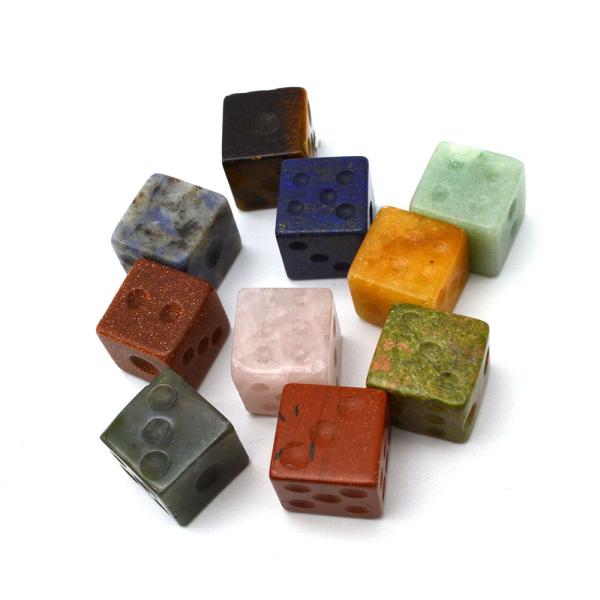Get Your Hands on Gemstone 15mm Cube Dice A Must-Have for Any Game Enthusiast