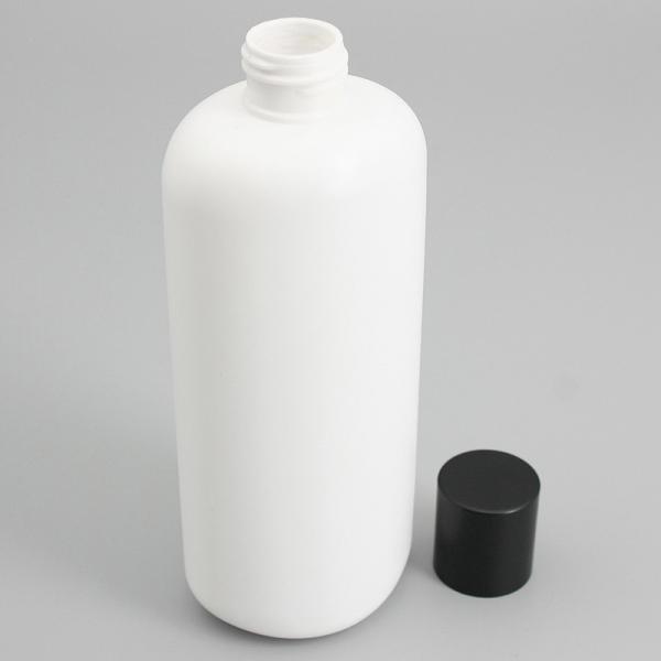 Garrafas reusáveis ovais do champô 300ml do HDPE branco