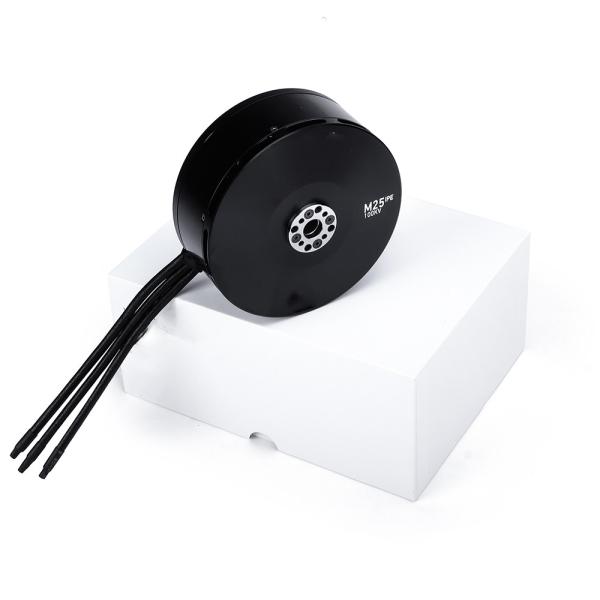 M25 IPE Brushless DC Motor with 15mm Shaft Diameter 10878W Maximum Power and 39.4kg Thrust for Manned Drones