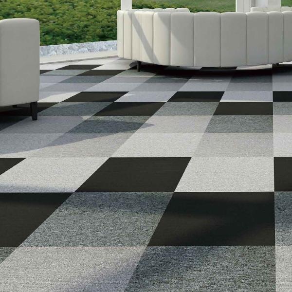 Machine Tufted Hexagon DIY Color Commercial Carpet Tile for Office Floor Improvement
