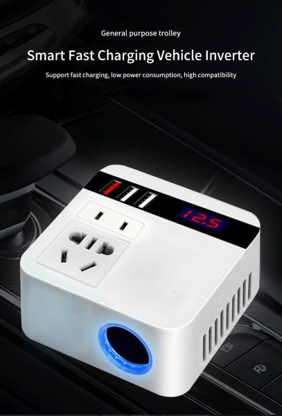 Car Power Inverter Charger Battery Starter 12V 24V Phone Charger For Phone Fast Car Wireless Charger