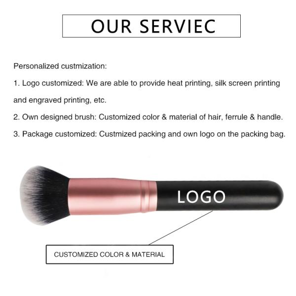 Synthetic Hair 1pcs Kabuki Makeup Brushes ISO 9001