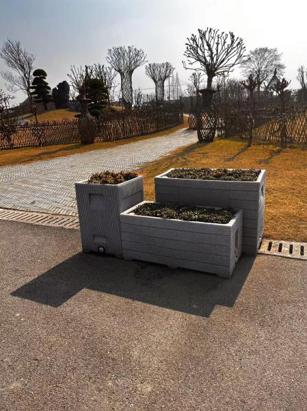 Rotational Molding Outdoor Flower Pots, OEM Large Plastic Planting Pots And Planters