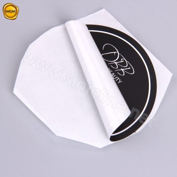 1.5in Black Glossy Sticker Paper For Packaging Cosmetics Beauty
