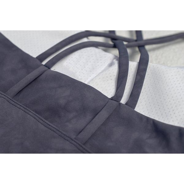 Тело приспосабливать закоптелый серый бюстгальтер спорт двойного слоя/полную диаграмму бюстгальтер 210g спорт