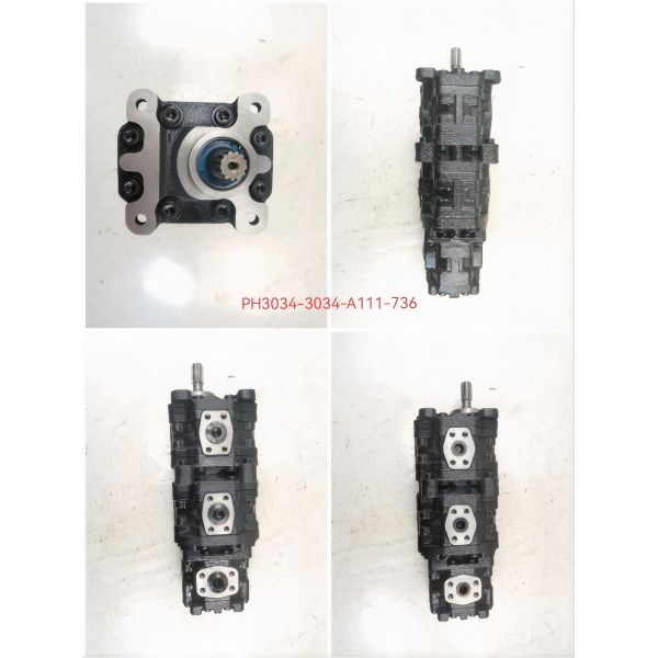 NABCO Hydraulic Gear Pump PHS PLS Series PHS3034-3034-A111-736 Iron and Aluminum alloy Industrial Grade Gear Oil Pump Replacement For Concrete Machinery