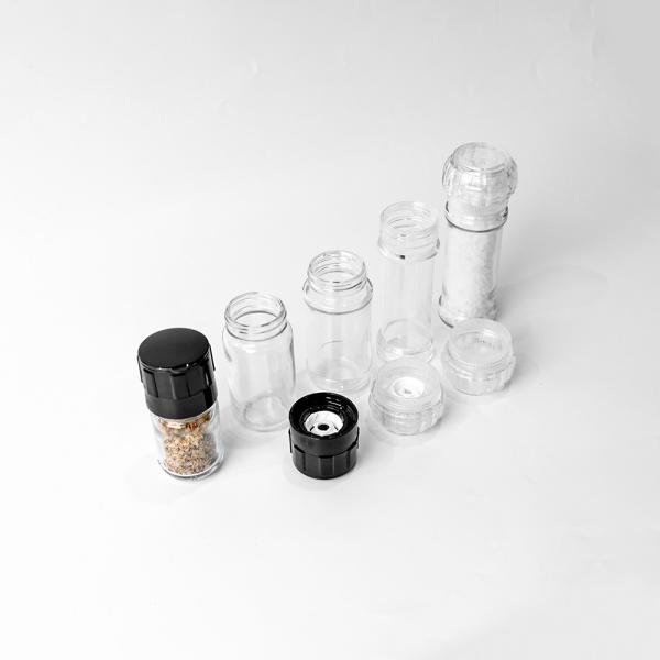 Best Price Manual Disposable Spice Salt Pepper Mill, Wholesale 80ml 100ml Glass Plastic Refillable Spice Salt Pepper Grinder