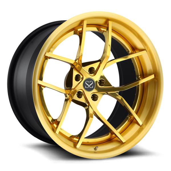 2-piece 19 bordas forjadas para a liga amarela de Ford Mustang 5x114.3 orlara 19 bordas da liga