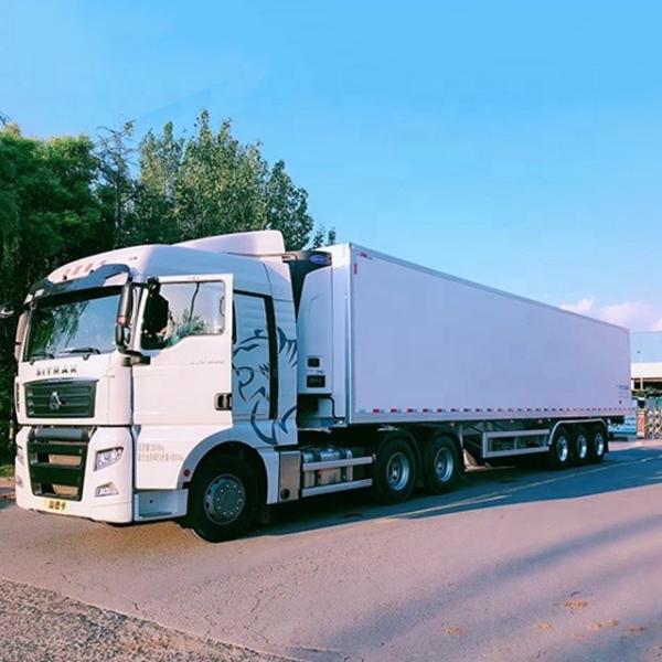 47ft 3 Axle Chill and Frozen Refrigerated Truck Trailer with Portal Stainless Steel Body