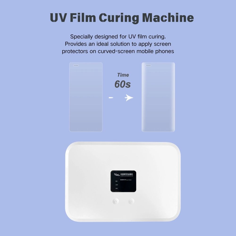 UV Film Curing Machine 48W 24V ABS UV Light Box for Mobile Phone UV Film Curing and Small Items Sanitizing