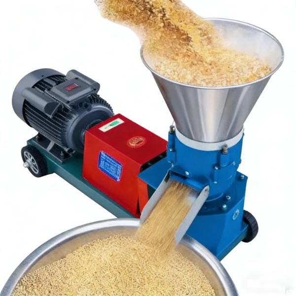 Stainless Steel Rust Resistant Poultry Pellet Machine 200kg/H Farm Feed Pellet Mill