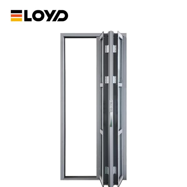 Custom Balcony Aluminum Folding Door Frame Southwestern Folding Patio Glass Doors For Villa Rooms