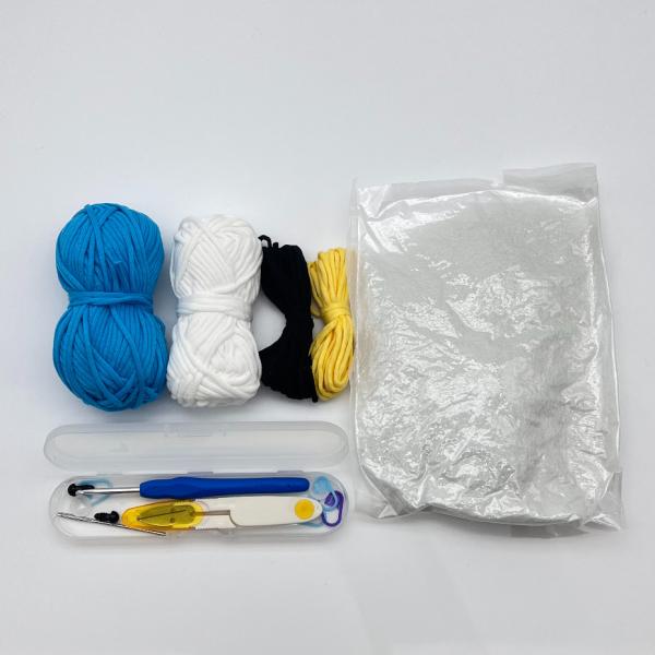 Pronto a estoque Sete Artesanato Pinguim Carinhosos DIY Kit de crochê Leite Algodão Para Iniciantes