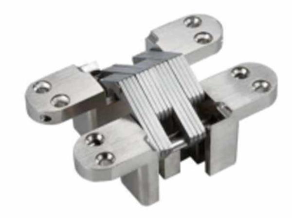 Modern 180 Degree Concealed Cross Steel Furniture Hinge For Framed Folding Kitchen Living Room Bedroom Bathroom Home Office