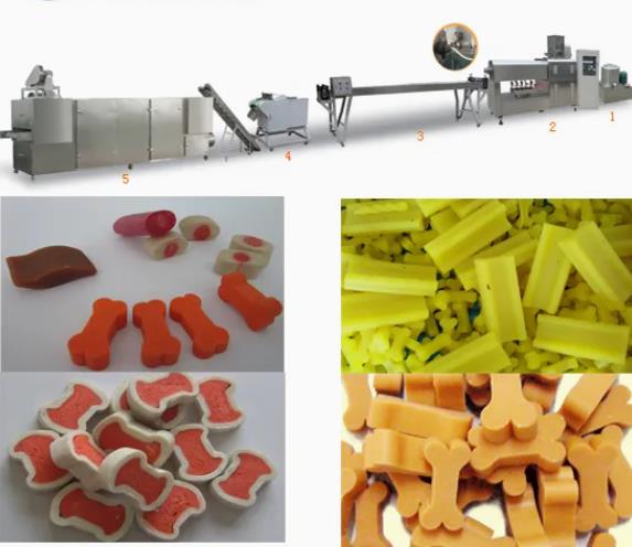 35-100KW Pet Chews Dog Food Production Machine Для здоровья зубов собак