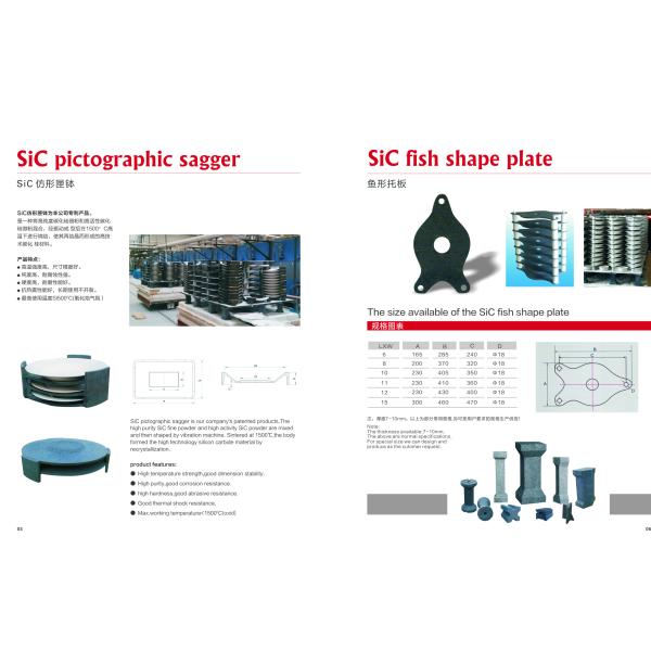 Черный Sic Клетка Керамика Рефракторные плитки Плиты Износ 1600C кислотоустойчивый Кремниевый карбид