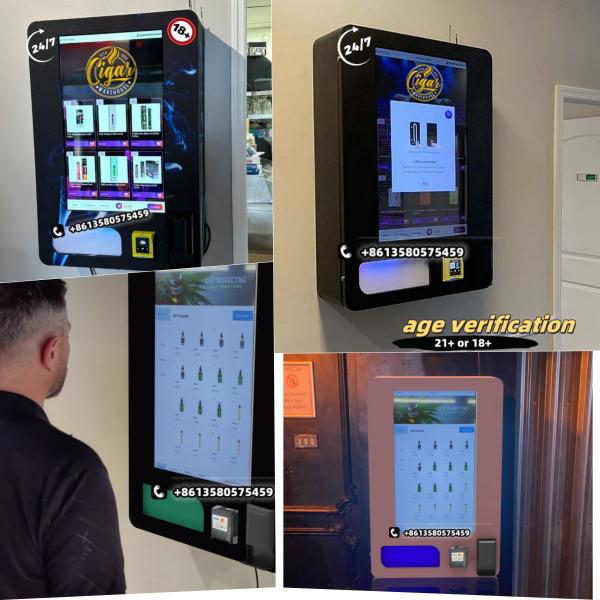 32 Inch Wall-Mounted Vending Machine with ID Card Reader for Tobacco Sales and SDK Integration