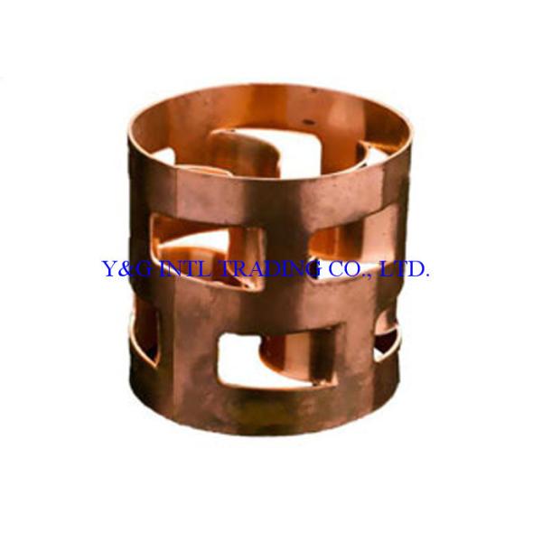 Copper Pall Ring Packing 12-120mm Diameter For Distillation Tower