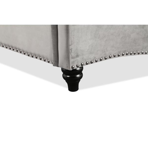 12204 GOITALIAbed frame wooden padded bed frame queen size full size fabric upholstered queen bed set king double BED