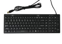 Teclado médico lavable de 106 llaves IP68 con retroiluminación azul