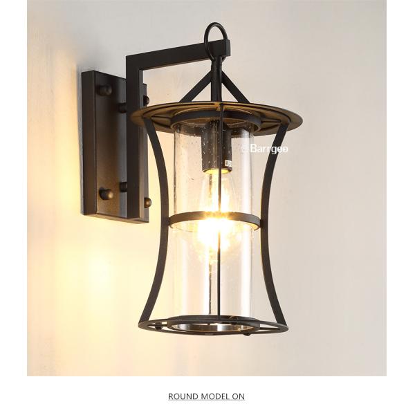 Square Round Vintage Nordic Wall Sconce E27 Bedroom Living Rom Corridor