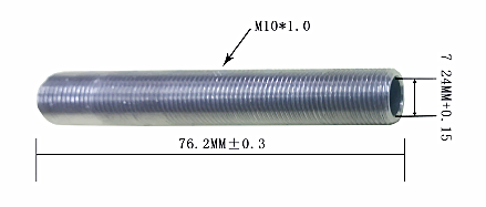 Химическая устойчивость Кабельные конечные фитинги Прокрученная труба длина 3