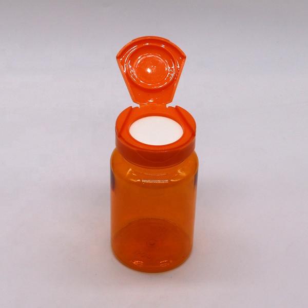 150 ml de flacon de capsule de couleur personnalisée en PET avec bouchon à capuche biodégradable