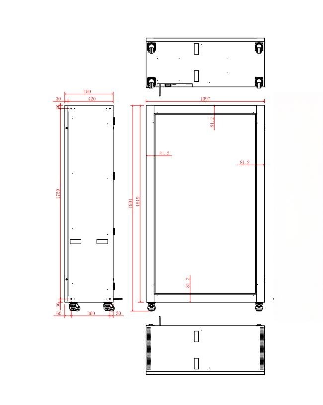 75 Inch Transparent Screen Display Cabinet Blending Products with Digital Visual Layers