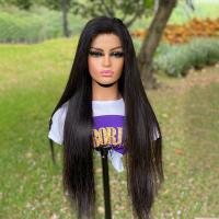 Les cheveux indiens HD droit de 100% lacent les perruques 13*4 frontales